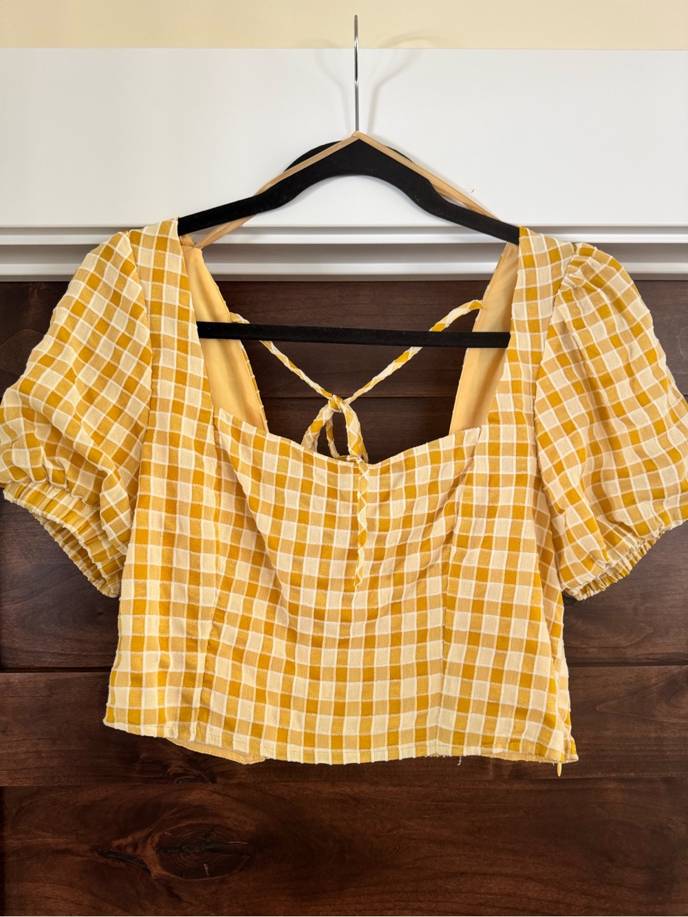 Mustard Yellow Plaid Set